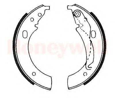 BENDIX 361028B Комплект гальмівних колодок