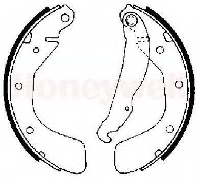 BENDIX 361576B Комплект гальмівних колодок