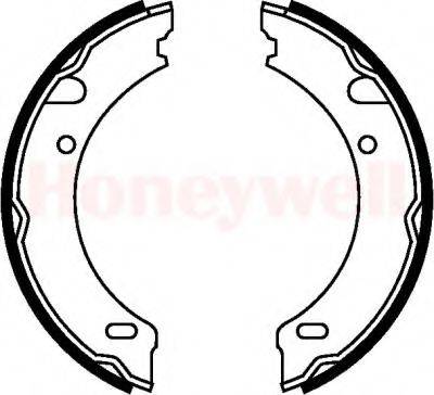 BENDIX 361929B Комплект гальмівних колодок, стоянкова гальмівна система