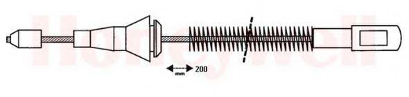 BENDIX 432935B Трос, стоянкова гальмівна система