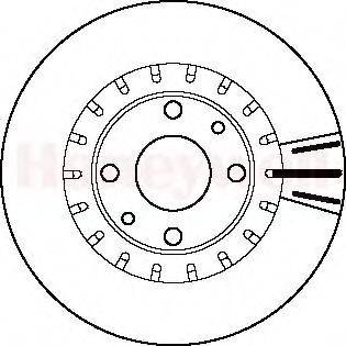 BENDIX 562121B гальмівний диск