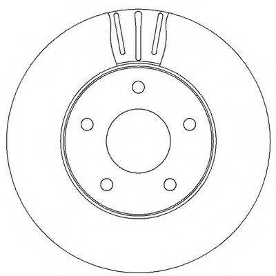 BENDIX 562281B гальмівний диск
