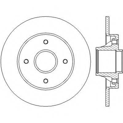 BENDIX 562450BC гальмівний диск