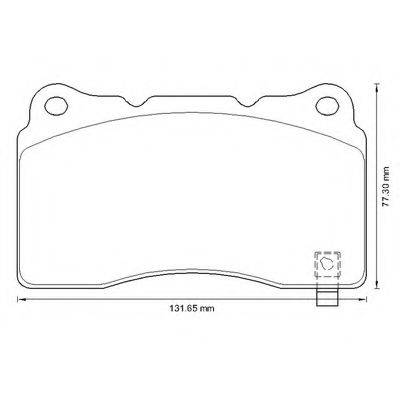 BENDIX 573347B Комплект гальмівних колодок, дискове гальмо