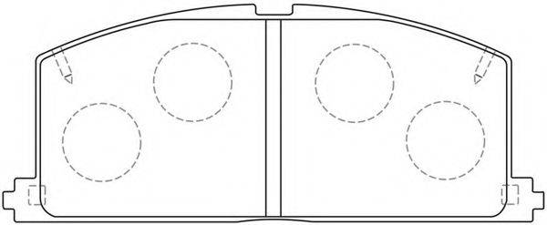 FIT FP0241 Комплект гальмівних колодок, дискове гальмо