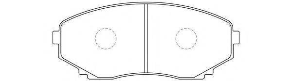FIT FP0551 Комплект гальмівних колодок, дискове гальмо