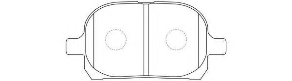 FIT FP0707 Комплект гальмівних колодок, дискове гальмо