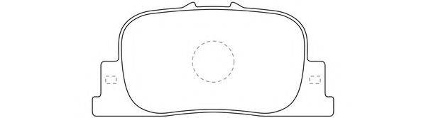 FIT FP0835 Комплект гальмівних колодок, дискове гальмо