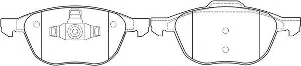 FIT FP1230 Комплект гальмівних колодок, дискове гальмо