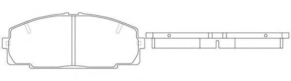 FIT FP1344 Комплект гальмівних колодок, дискове гальмо