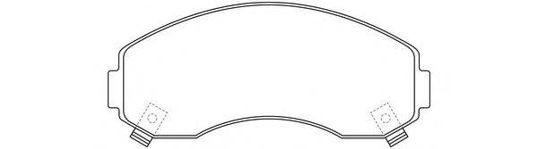 FIT FP3016 Комплект гальмівних колодок, дискове гальмо