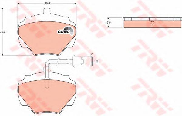 DR!VE+ DP1010100790 Комплект гальмівних колодок, дискове гальмо