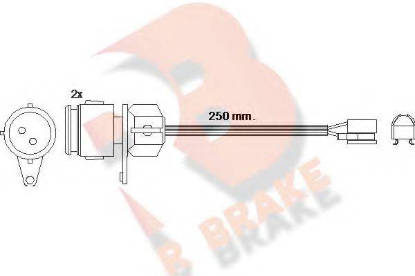 R BRAKE 610237RB Сигналізатор, знос гальмівних колодок