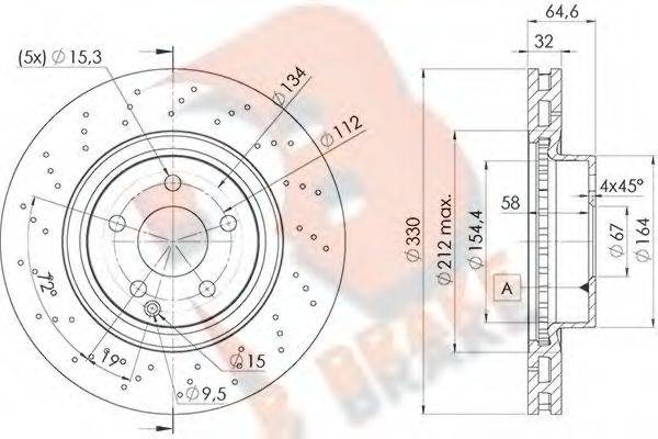 R BRAKE 78RBD22592 гальмівний диск