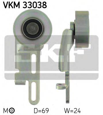 SKF VKM33038 Натяжний ролик, полікліновий ремінь