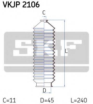 SKF VKJP2106 Комплект пильника, рульове керування