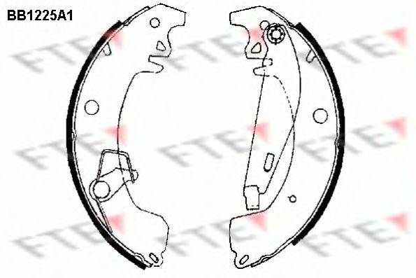 FTE BB1225A1 Комплект гальмівних колодок