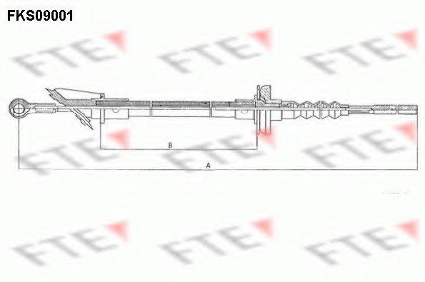 FTE FKS09001 Трос, управління зчепленням
