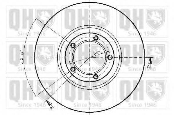 QUINTON HAZELL BDC3237 гальмівний диск