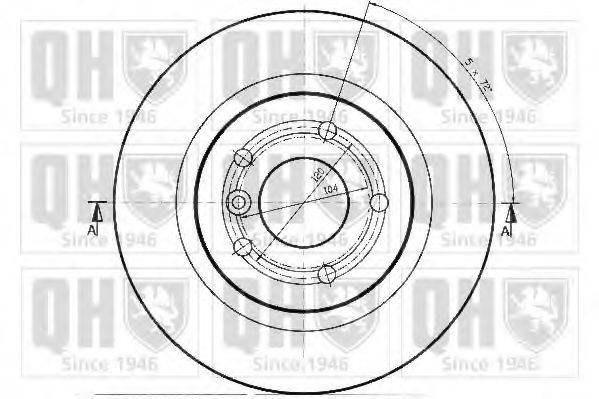 QUINTON HAZELL BDC4800 гальмівний диск