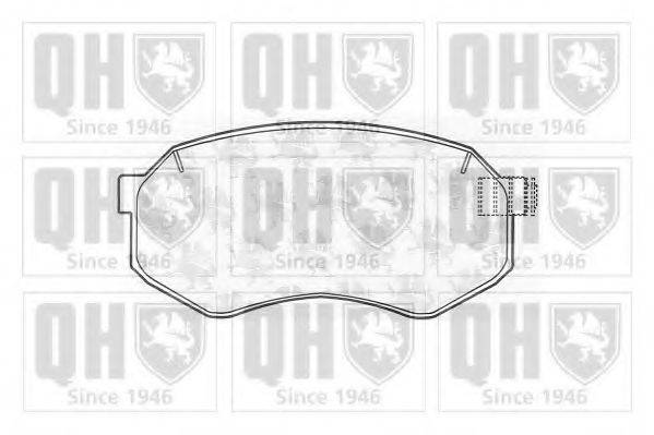 QUINTON HAZELL BP1001 Комплект гальмівних колодок, дискове гальмо