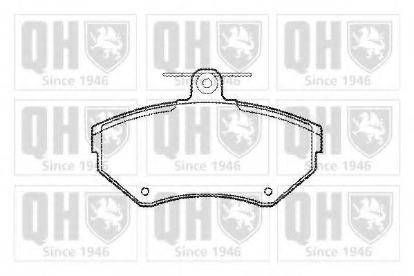 QUINTON HAZELL BP1063 Комплект гальмівних колодок, дискове гальмо
