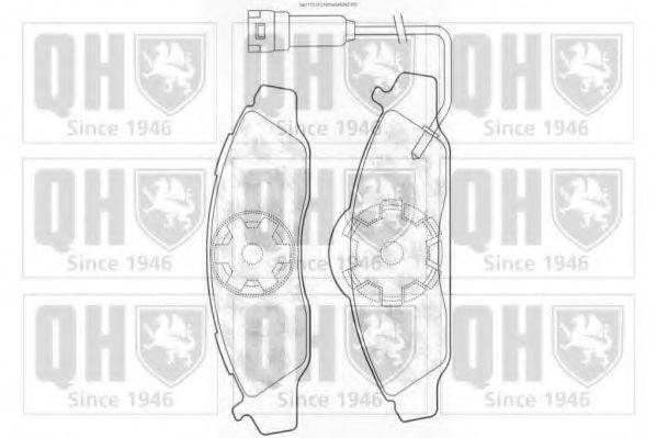 QUINTON HAZELL BP1177 Комплект гальмівних колодок, дискове гальмо