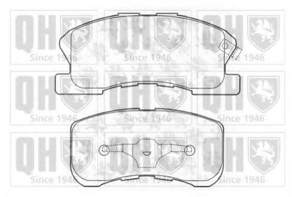 QUINTON HAZELL BP1196 Комплект гальмівних колодок, дискове гальмо