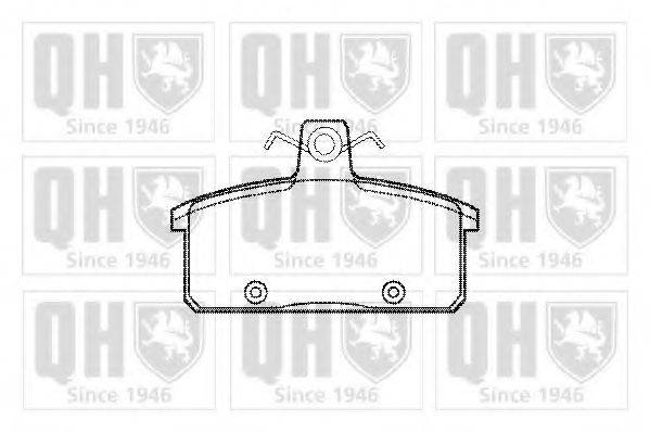 QUINTON HAZELL BP1214 Комплект гальмівних колодок, дискове гальмо