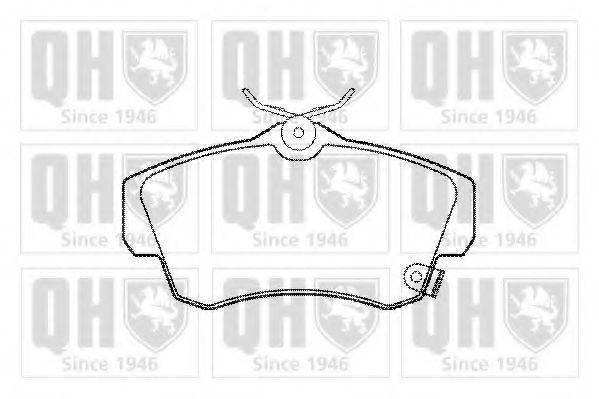 QUINTON HAZELL BP1257 Комплект гальмівних колодок, дискове гальмо