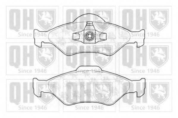 QUINTON HAZELL BP1260 Комплект гальмівних колодок, дискове гальмо