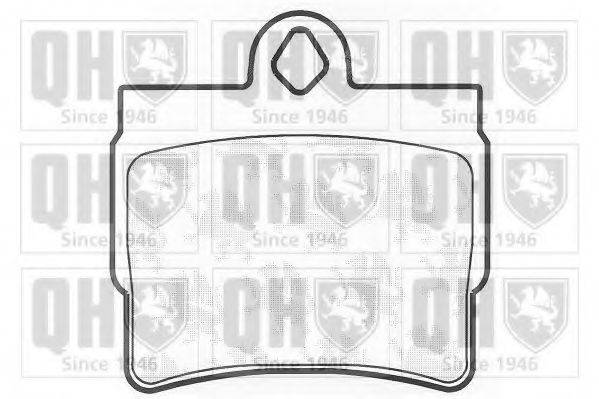 QUINTON HAZELL BP1314 Комплект гальмівних колодок, дискове гальмо