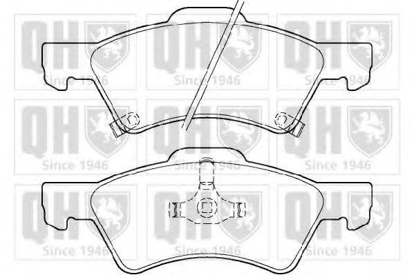 QUINTON HAZELL BP1345 Комплект гальмівних колодок, дискове гальмо