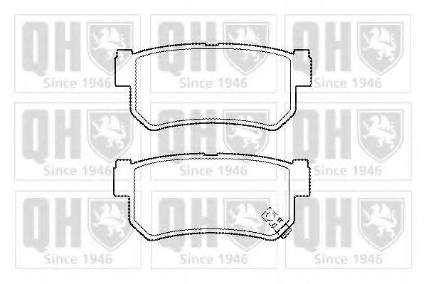 QUINTON HAZELL BP1452 Комплект гальмівних колодок, дискове гальмо