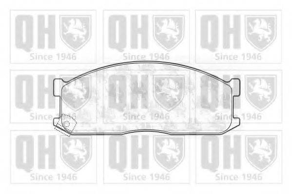 QUINTON HAZELL BP428 Комплект гальмівних колодок, дискове гальмо