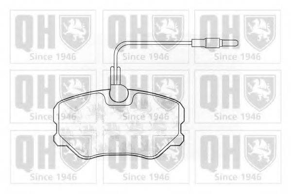 QUINTON HAZELL BP455 Комплект гальмівних колодок, дискове гальмо