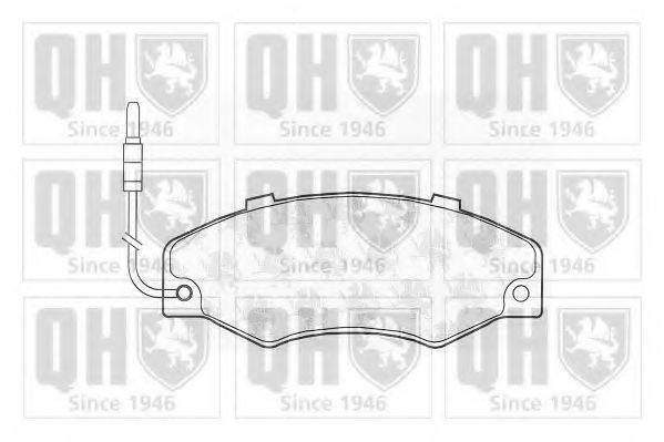 QUINTON HAZELL BP457 Комплект гальмівних колодок, дискове гальмо