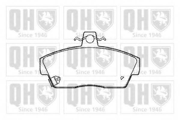 QUINTON HAZELL BP491 Комплект гальмівних колодок, дискове гальмо