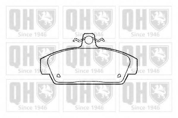 QUINTON HAZELL BP519 Комплект гальмівних колодок, дискове гальмо