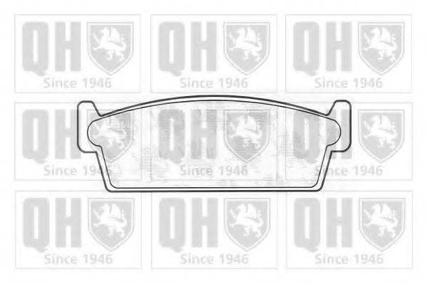 QUINTON HAZELL BP650 Комплект гальмівних колодок, дискове гальмо