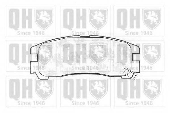 QUINTON HAZELL BP678 Комплект гальмівних колодок, дискове гальмо