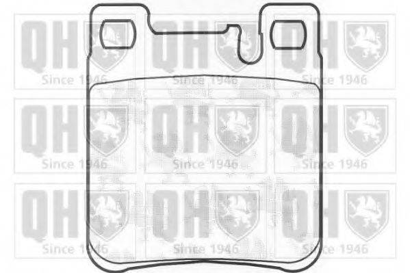QUINTON HAZELL BP706 Комплект гальмівних колодок, дискове гальмо
