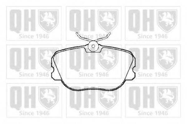 QUINTON HAZELL BP851 Комплект гальмівних колодок, дискове гальмо