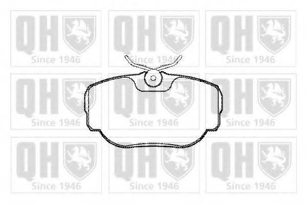 QUINTON HAZELL BP897 Комплект гальмівних колодок, дискове гальмо