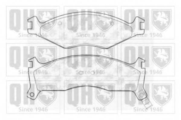 QUINTON HAZELL BP916 Комплект гальмівних колодок, дискове гальмо