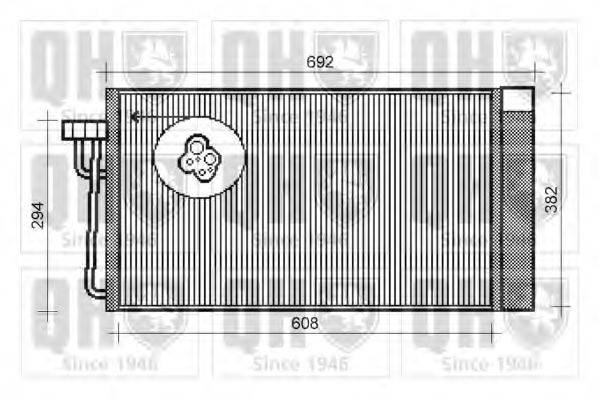 QUINTON HAZELL QCN414 Конденсатор, кондиціонер