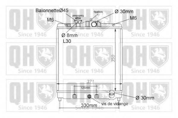 QUINTON HAZELL QER1132 Радіатор, охолодження двигуна