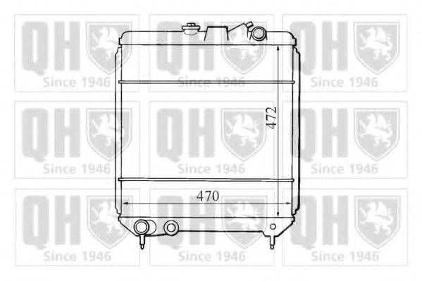 QUINTON HAZELL QER1276 Радіатор, охолодження двигуна