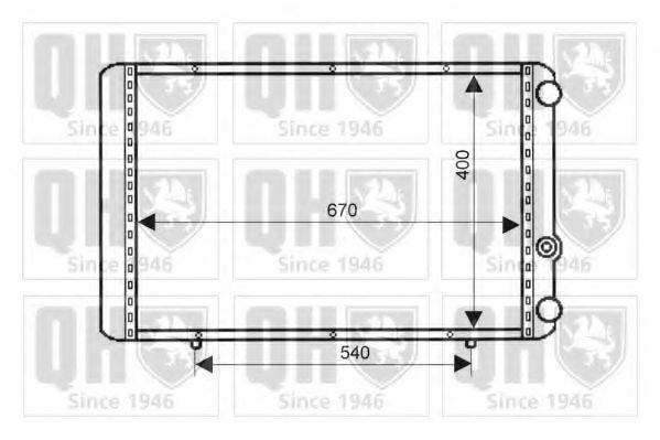 QUINTON HAZELL QER1321 Радіатор, охолодження двигуна