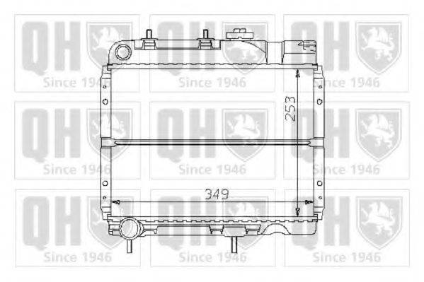 QUINTON HAZELL QER1354 Радіатор, охолодження двигуна
